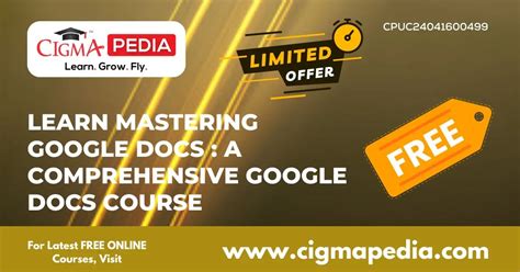 Mastering Google Docs: A Comprehensive Guide